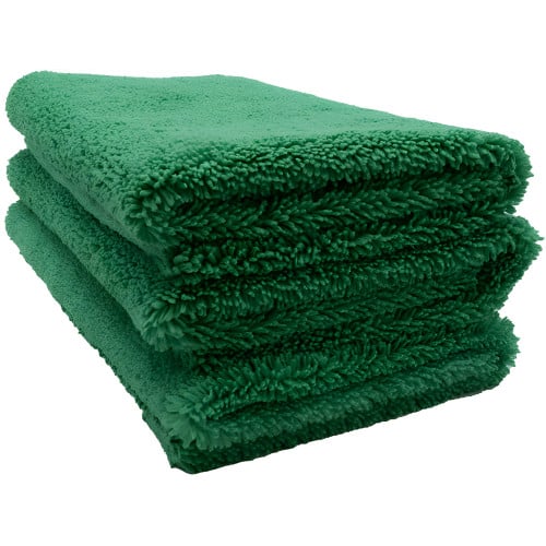 Green Microfiber Towels Pack of 200 16" by 16" 400gm