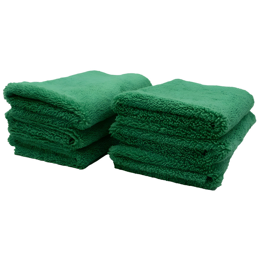 Green Microfiber Towels Pack of 200 16" by 16" 400gm Green Microfiber Towels Pack of 200 16" by 16" 400gm