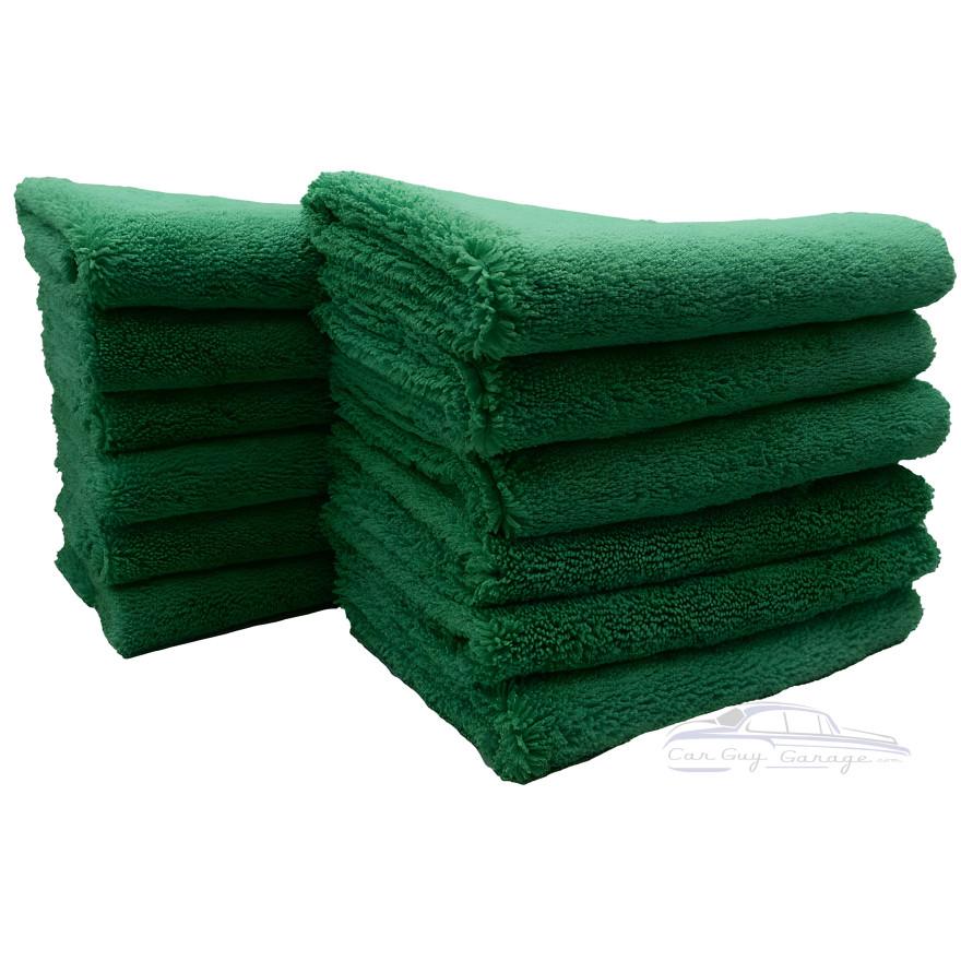 Green Microfiber Towels Pack of 200 16" by 16" 400gm Green Microfiber Towels Pack of 200 16" by 16" 400gm
