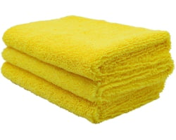 Yellow Microfiber Towels Pack of 200 16" by 16" 400gm