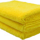 Yellow Microfiber Towels Pack of 200 16" by 16" 400gm