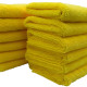 Yellow Microfiber Towels Pack of 200 16" by 16" 400gm