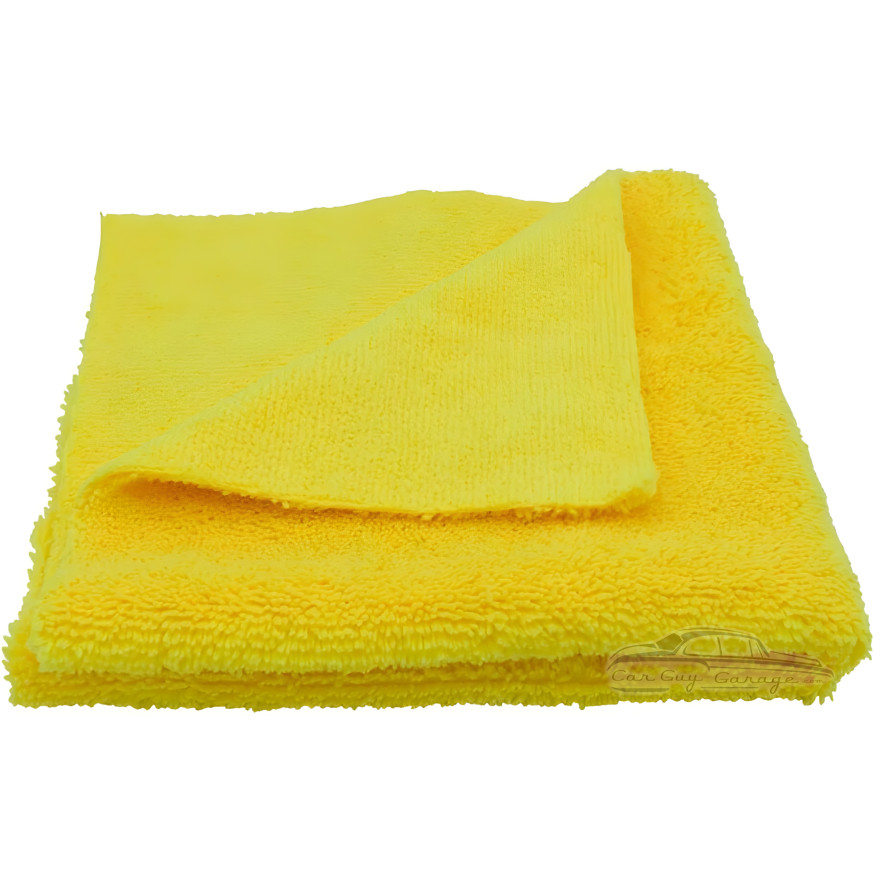 Yellow Microfiber Towels Pack of 200 16" by 16" 400 gm Yellow Microfiber Towels Pack of 200 16" by 16" 400 gm