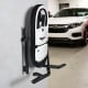 GarageVac White Wall Mounted Garage Vacuum with 35 ft Stretch Hose & Tools, White