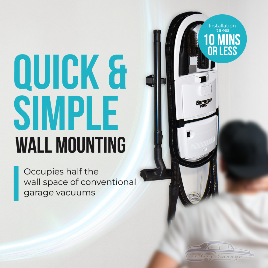 White Garage Vacuum with Accessories White Garage Vacuum with Accessories