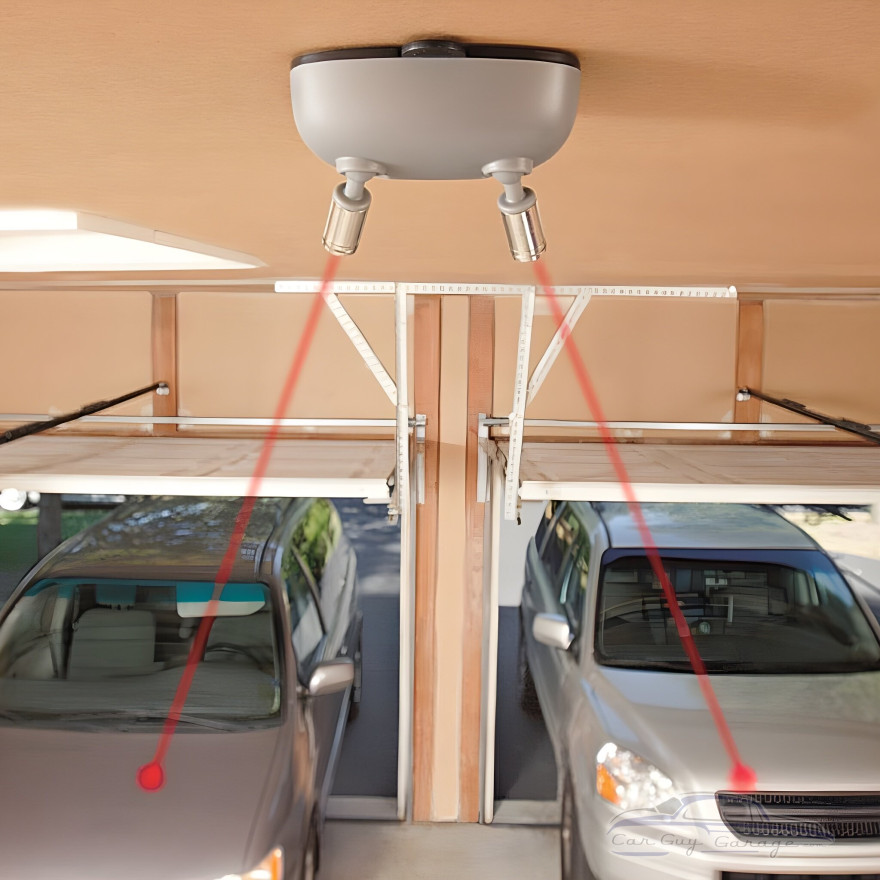 Battery Powered Dual Garage Laser Parking Helper Battery Powered Dual Garage Laser Parking Helper
