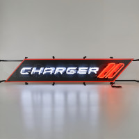 Dodge Charger Mopar Real Glass Garage Neon Sign - 36" x 8"