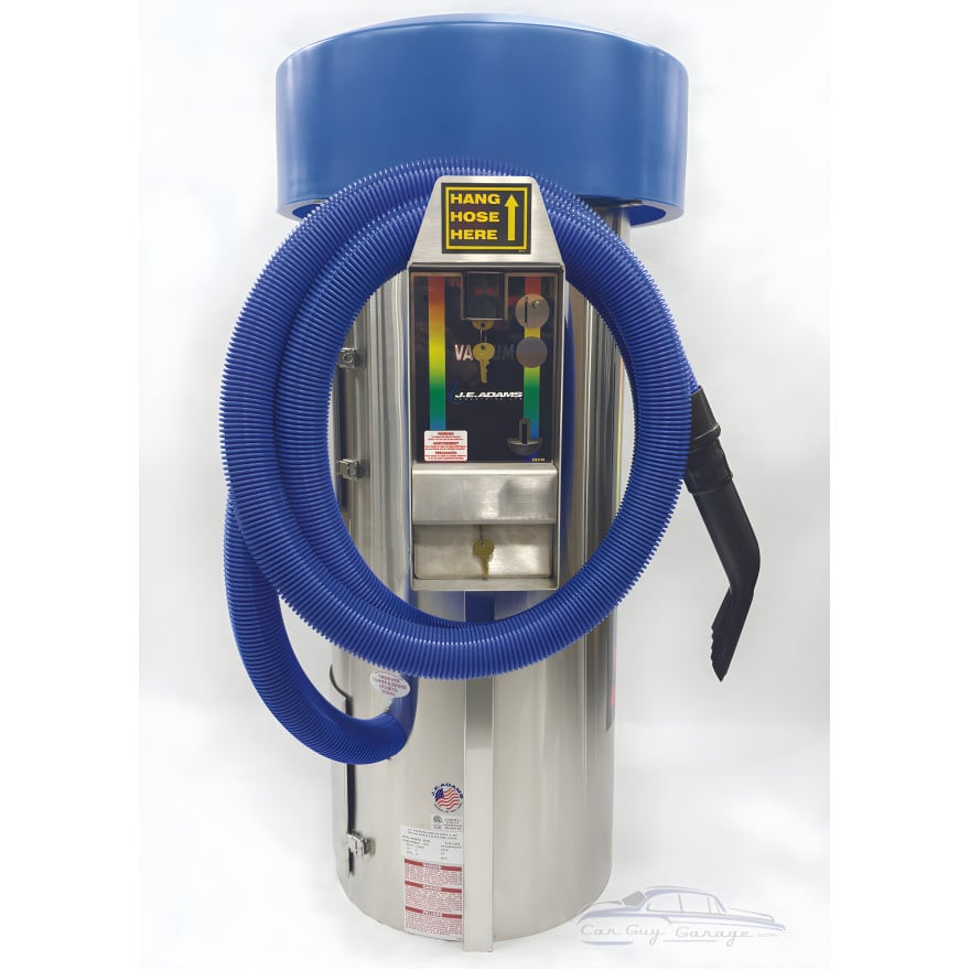 Commercial Coin-Operated Self-Serve Car Wash Vacuum - 120V 3 Motor