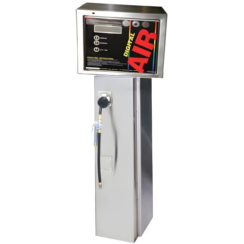 Digital Air Machine with Retractable Hose Reel Base