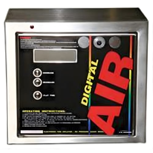 Digital Air Machine with Retractable Hose Reel Base