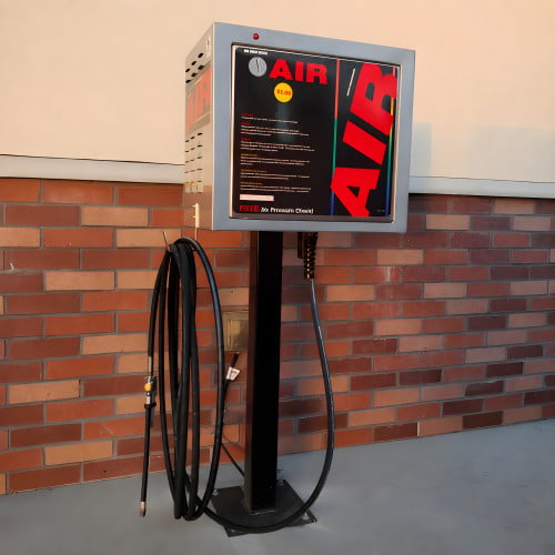 Gas Station Tire Inflator Air Machine with 25' Service Hose
