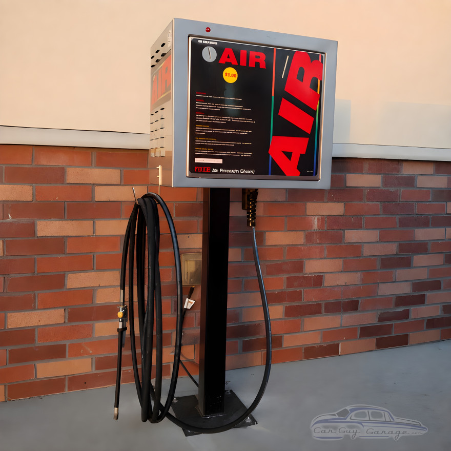 Gas Station Tire Inflator Air Machine with 25' Service Hose