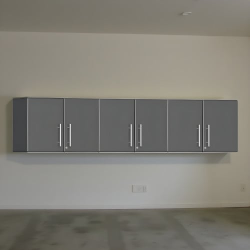 Grey Modular Set of 3 Oversized Garage Wall Cabinets