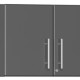 Grey Modular Set of 3 Oversized Wall Cabinets