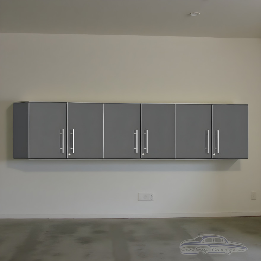 Grey Modular 3-Piece Oversized Lockable Garage Wall Cabinet Set