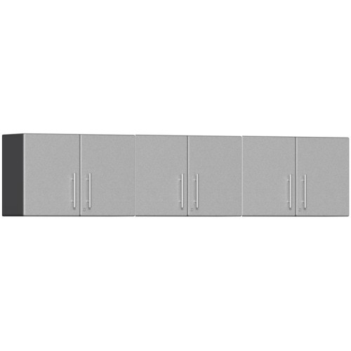 Silver Modular Set of 3 Oversized Garage Wall Cabinets