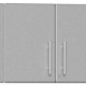 Silver Modular Set of 3 Oversized Wall Cabinets