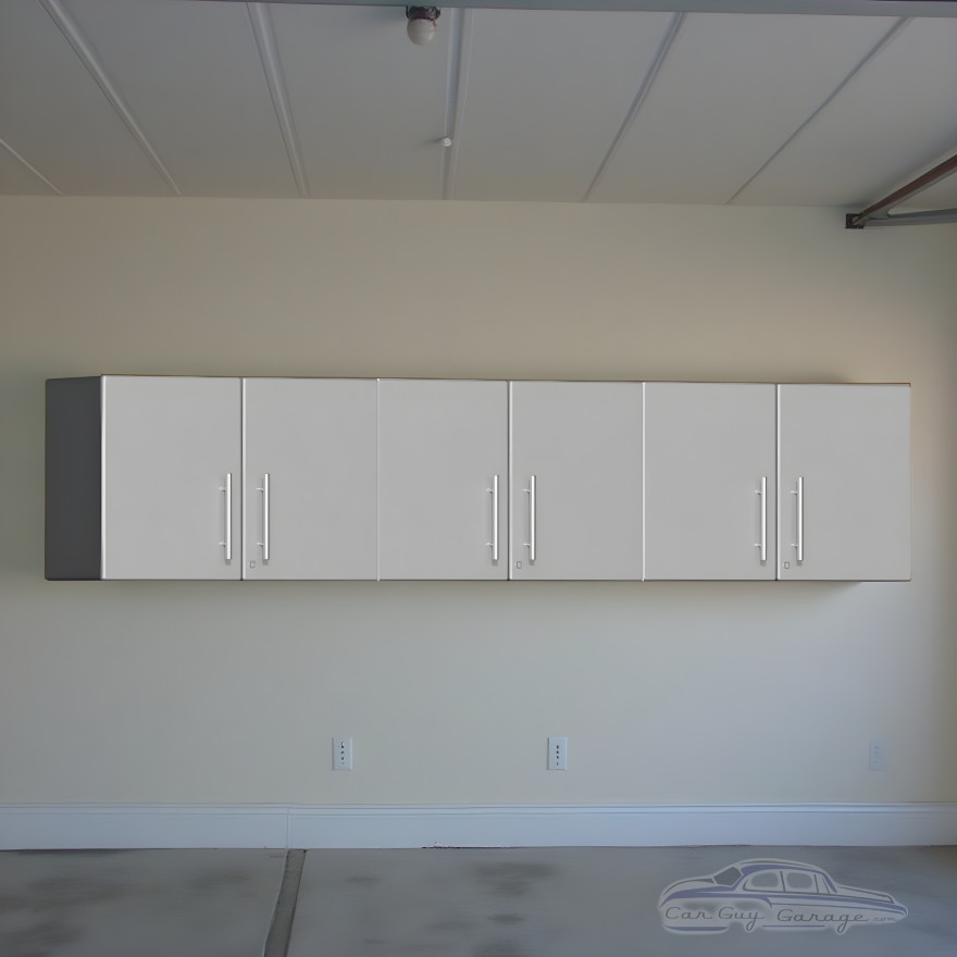 Silver Modular 3-Piece Oversized Locking Garage Wall Cabinets 36x24x14