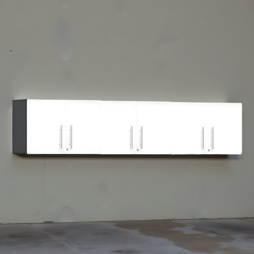 White Modular Set of 3 Oversized Garage Wall Cabinets