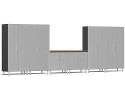 Silver Modular 7 Piece Cabinet Set