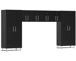 Black Modular 6 Piece Cabinet Set