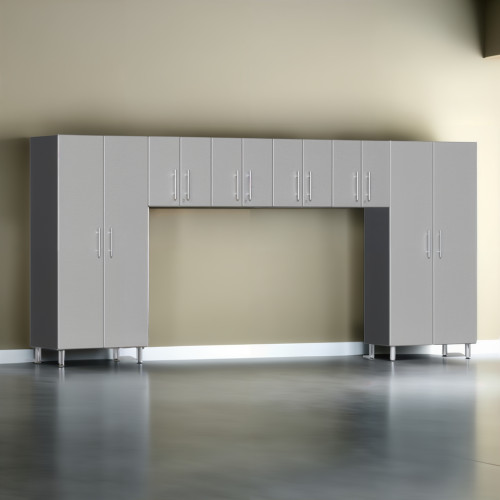 Silver Modular 6 Piece Storage Cabinet Set
