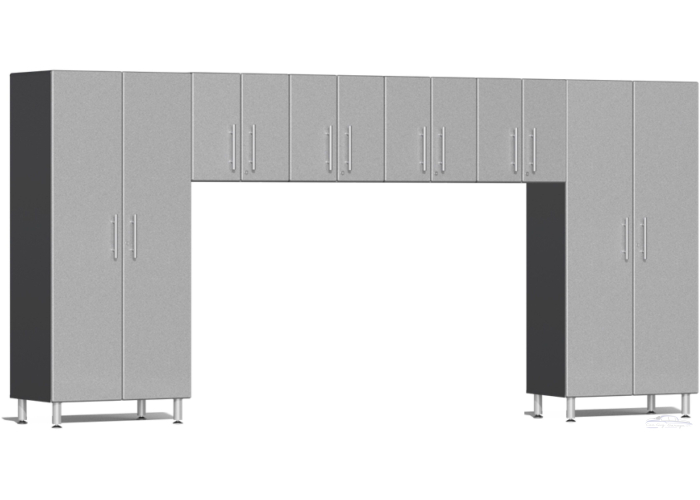 Silver Modular 6 Piece Cabinet Set