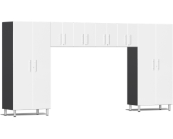 White Modular 6 Piece Cabinet Set