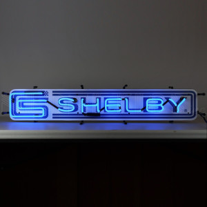 Shelby Blue Neon Sign - 38" x 7"
