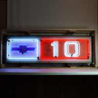 Chevrolet C10 Truck Bowtie Neon Sign - 60" x 18"