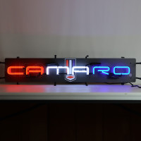 Chevrolet Camaro Neon Sign with Emblem - 36" x 8"