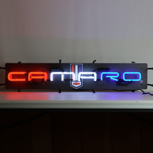 Chevrolet Camaro Neon Sign with Emblem - 36" x 8"