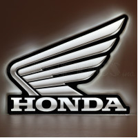 Honda Wing Logo Backlit LED Wall Sign - 24" x 19"