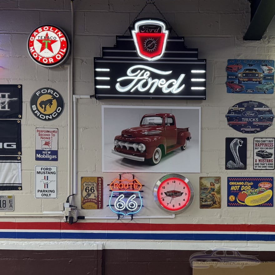 Ford Art Deco Crest LED Marquee Sign - 39" x 28"