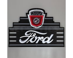 Art Deco Marquee Ford LED Flex Rope Sign In Steel Can