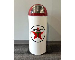Texaco Star Metal Garbage Can