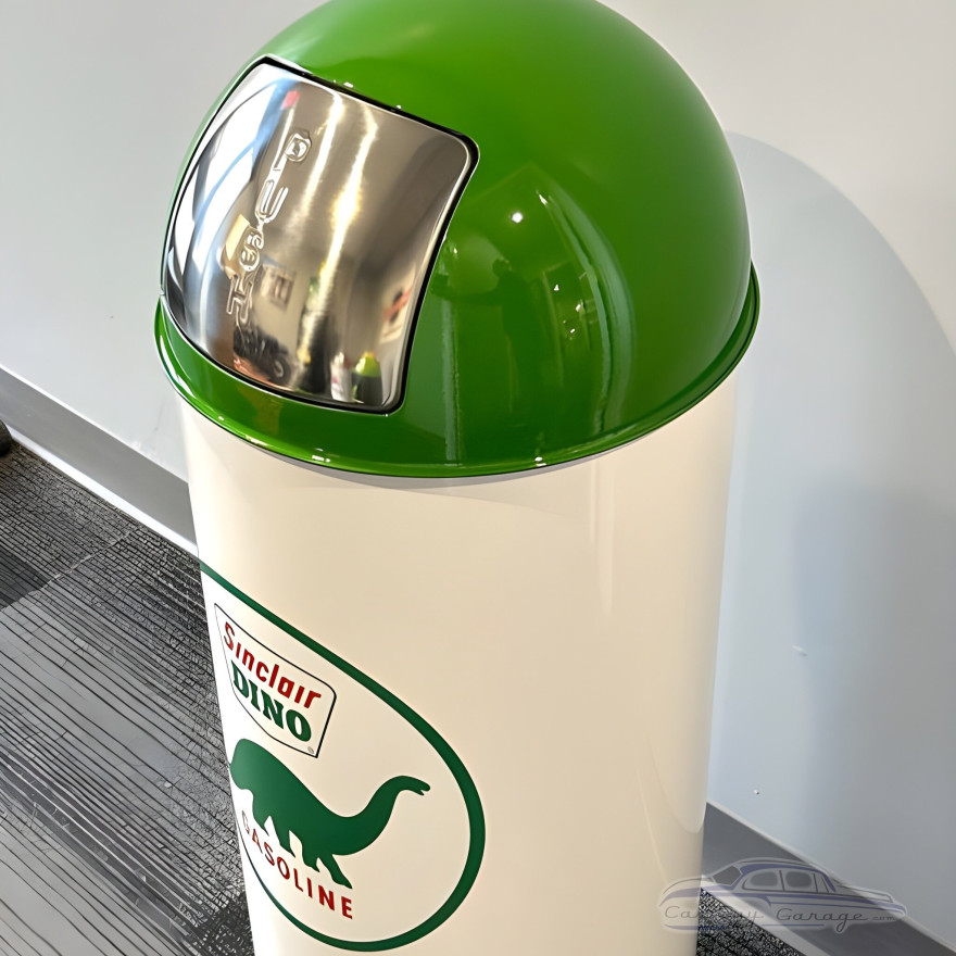 Sinclair Dino Metal Garbage Can Sinclair Dino Metal Garbage Can