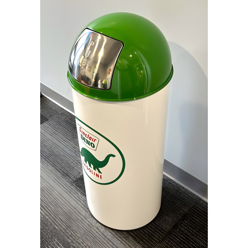 Sinclair Dino Metal Garbage Can