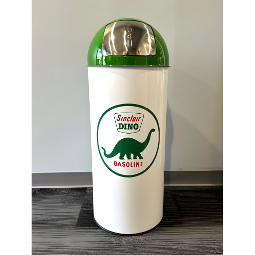 Sinclair Dino Metal Garbage Can