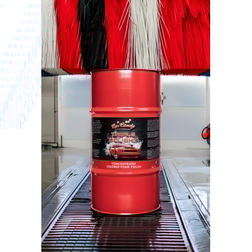 55 Gallons of Red Foam Polish for Car Washes