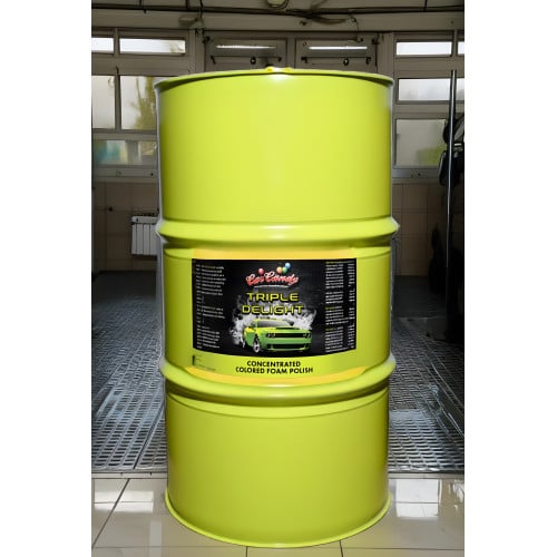 55 Gallons of Yellow Foam Polish for Car Washes