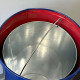 Gulf Blue Metal Garbage Can Gulf Blue Metal Garbage Can