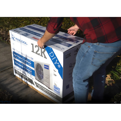 DIY Split Unit with AC and Heat 115V 12k BTU Wi-Fi Compatible