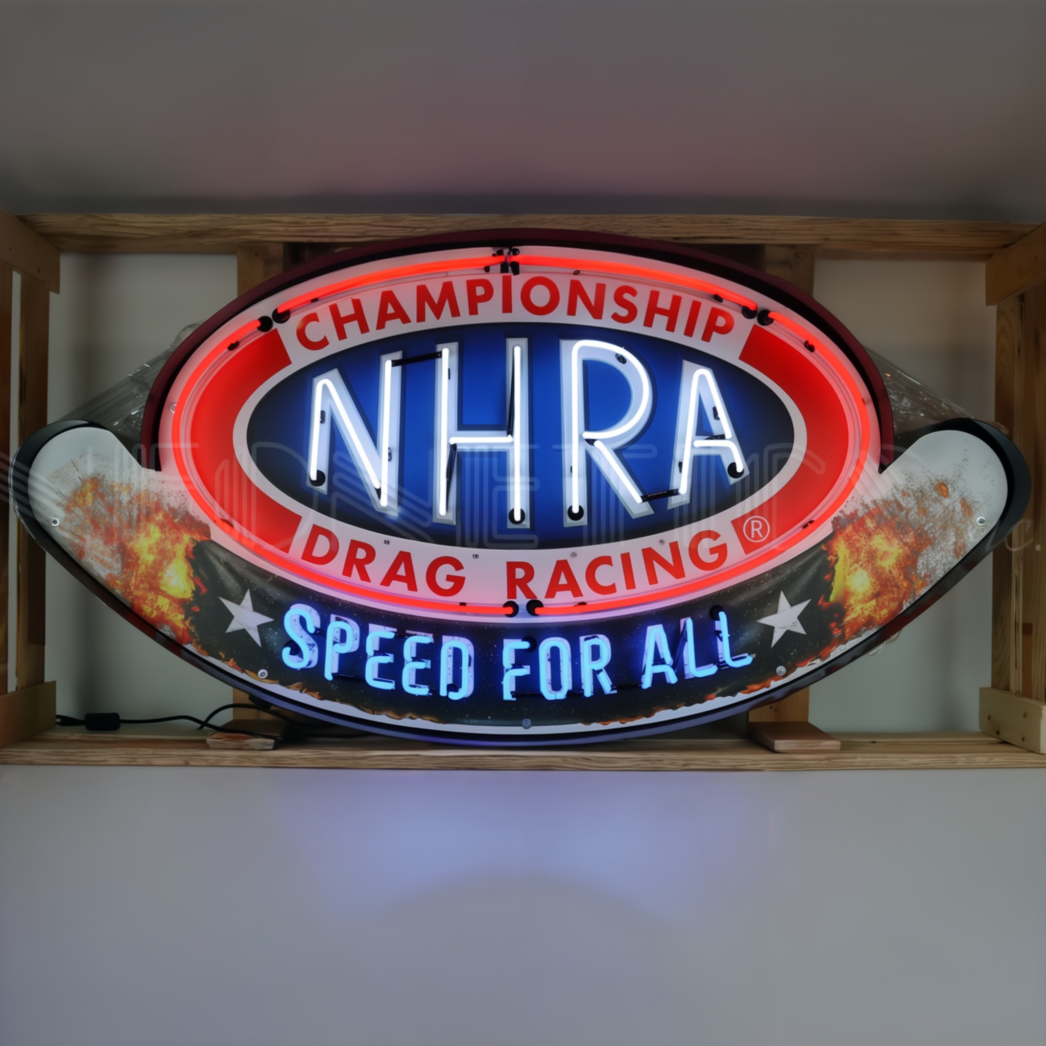NHRA Speed For All Neon Sign - Steel Can, 58
