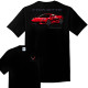 Corvette C8 Stingray Graphic Black T-Shirt - 100% Cotton