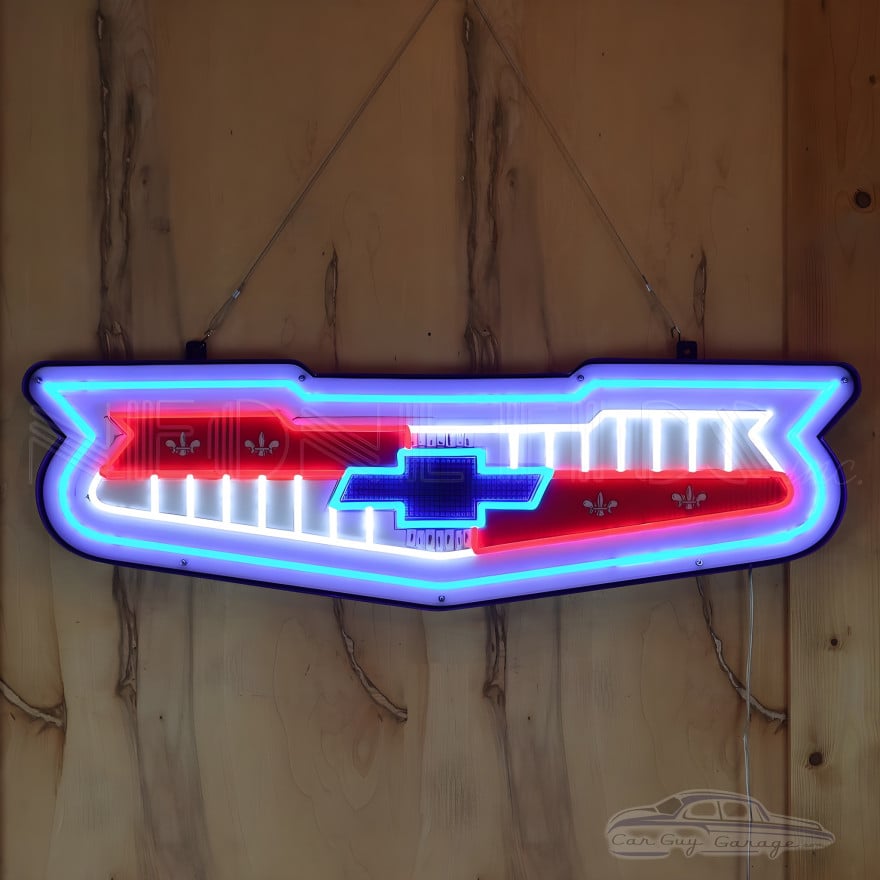 57 Chevy Emblem LED Flex Rope Sign 57 Chevy Emblem LED Flex Rope Sign