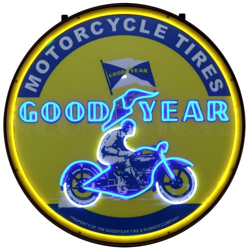 Goodyear Motorcycle Tires LED Flex Rope Sign