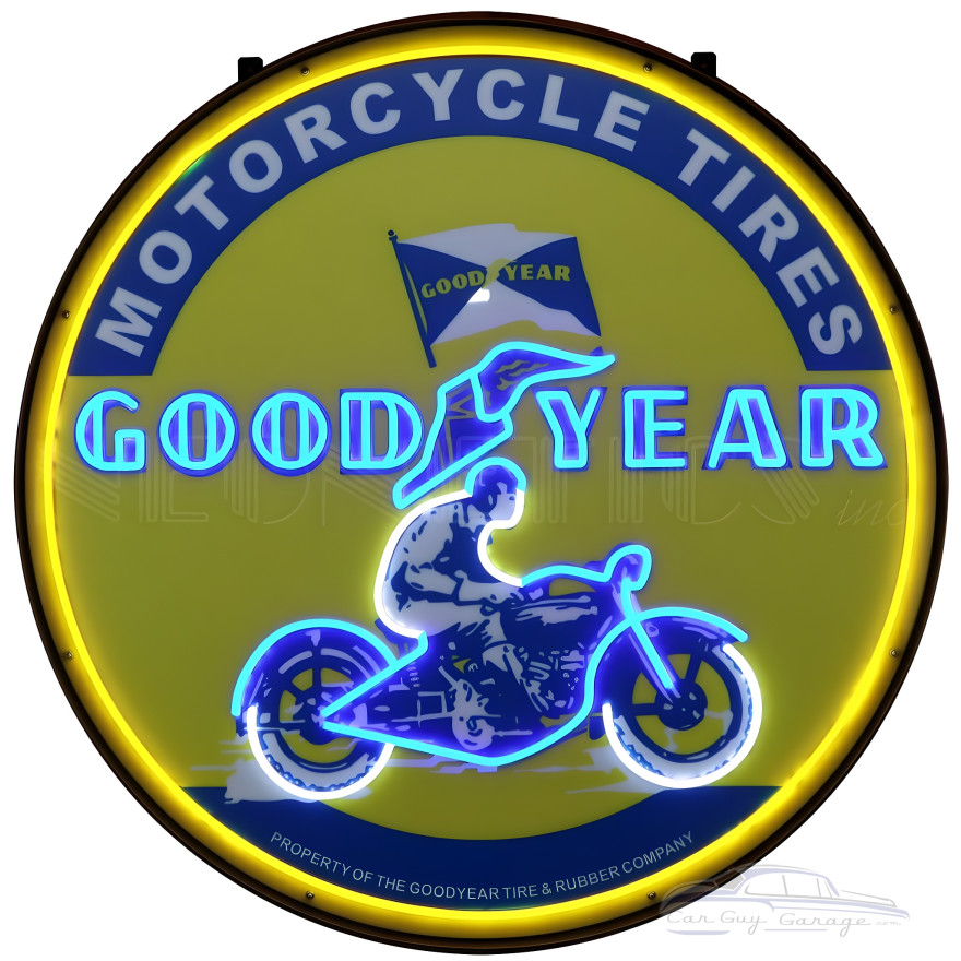 Goodyear Motorcycle Tires LED Flex Rope Sign Goodyear Motorcycle Tires LED Flex Rope Sign