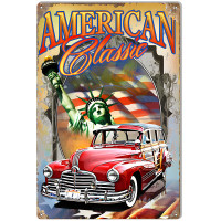 American Classics Metal Sign - 12" x 18"