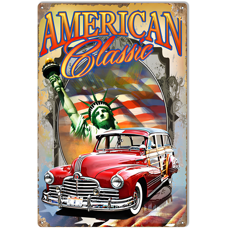 American Classics Metal Sign - 12" x 18" American Classics Metal Sign - 12" x 18"
